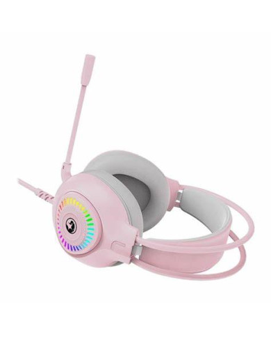 HEADSET MARVO H8325 RGB ROSADO MULTIPLATAFORMA