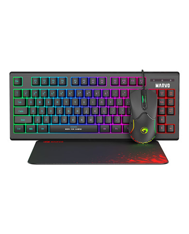 DESKTOP KIT MARVO CM310 USB RGB (TECLADO+MOUSE+MOUSEPAD)