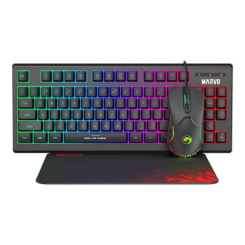 DESKTOP KIT MARVO CM310 USB RGB (TECLADO+MOUSE+MOUSEPAD)