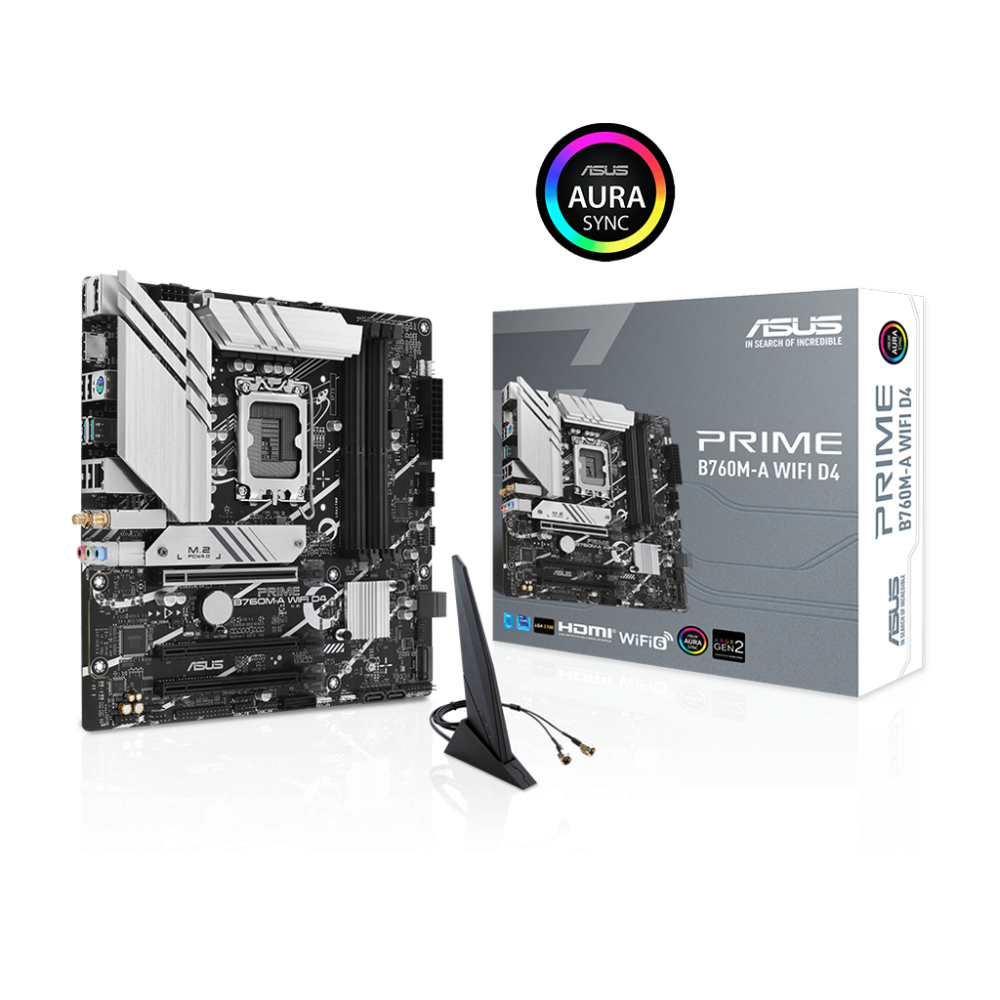 MAINBOARD ASUS B760M-A PRIME WIFI D4 LGA1700 DDR4