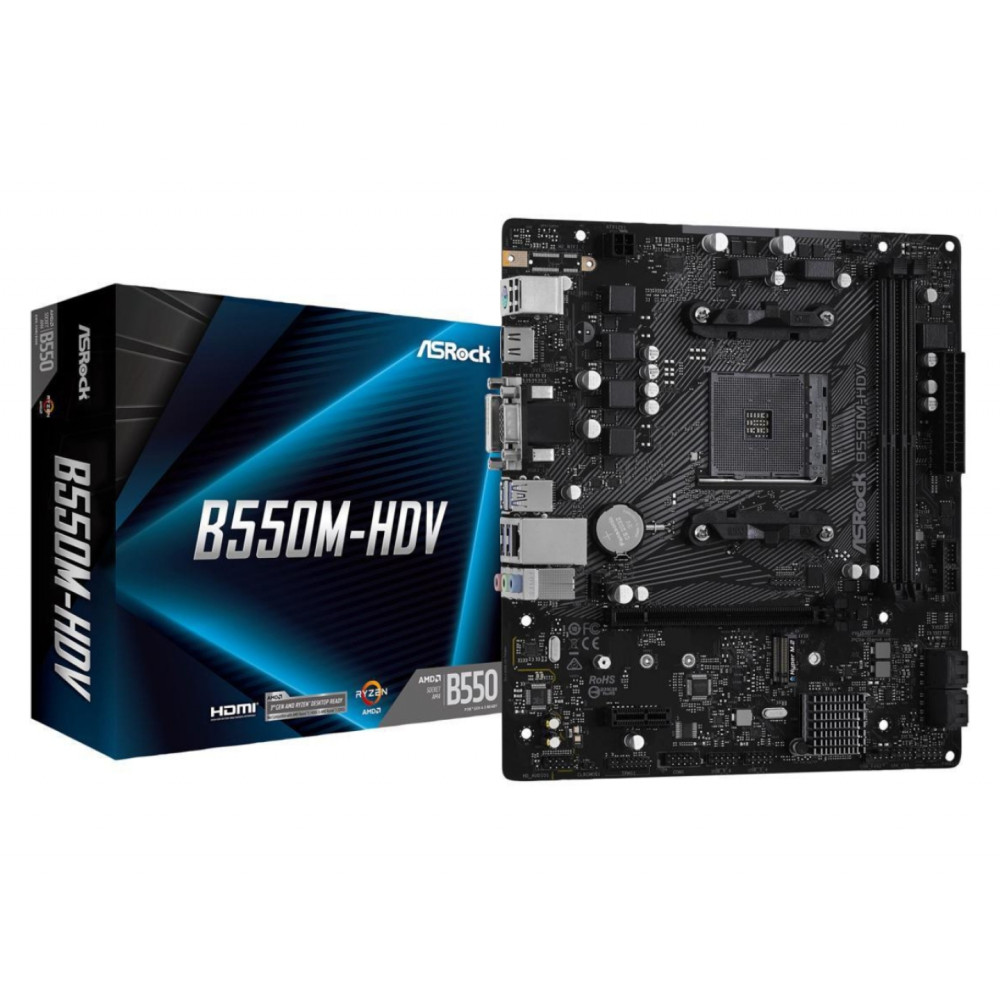 MAINBOARD ASROCK B550M-HDV AM4 3RA GENERACION
