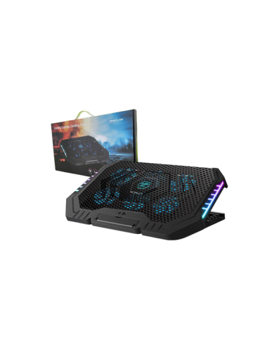 COOLING PAD NITRON YL-020 RGB AJUSTABLE 5-VENTILADORES