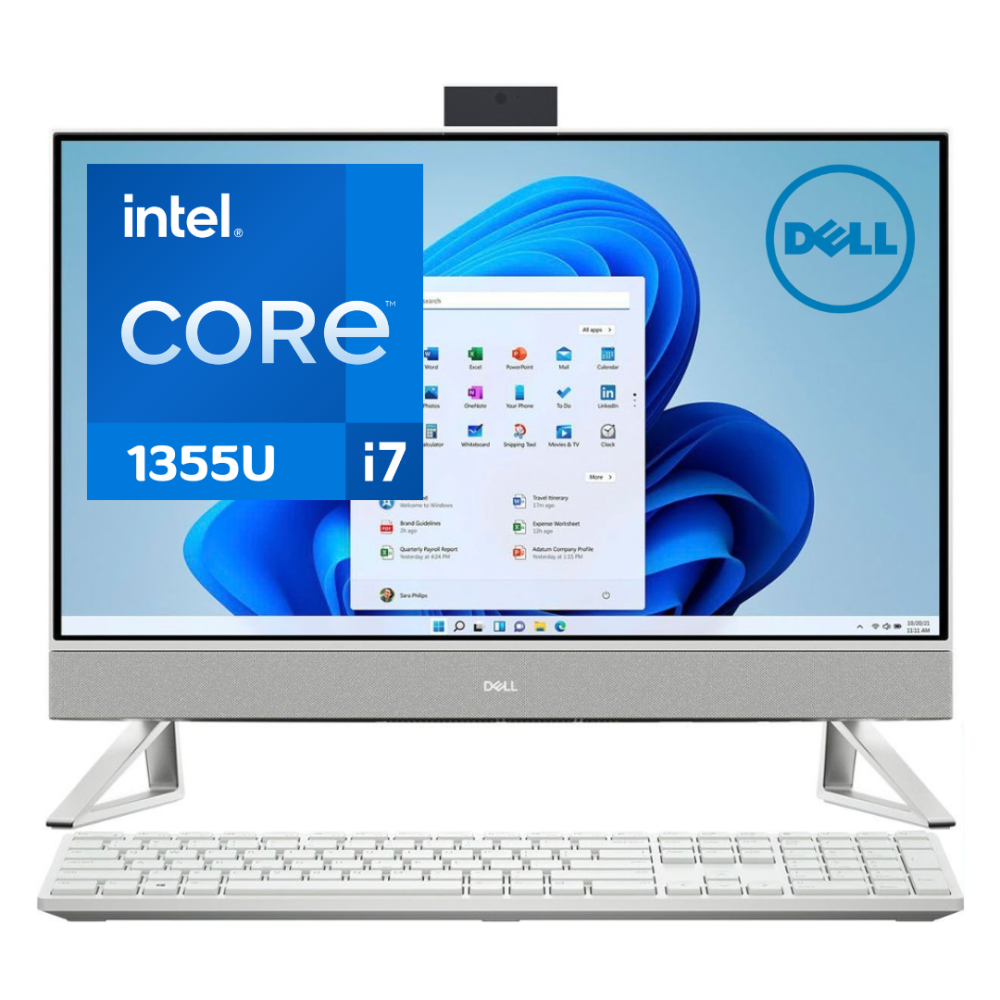 COMPUTADOR DELL AIO 5420 / PROCESADOR CORE i7-1355U / 16GB RAM / 256GB SSD + 1 TB HDD / 23.8" TACTIL