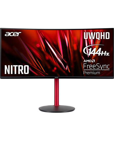 MONITOR GAMER ACER 34" CURVO XZ342CU 180Hz QHD ULTRAWIDE