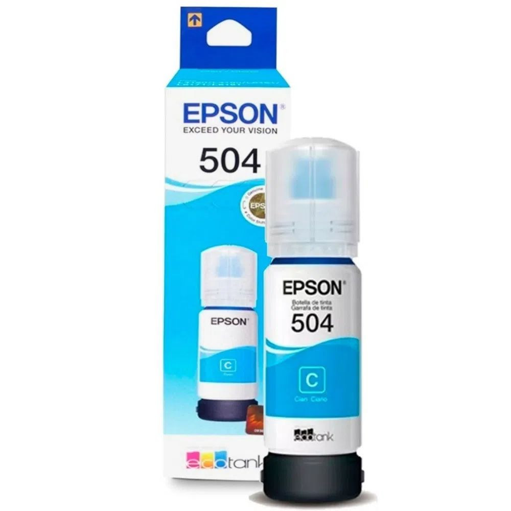 TINTA EPSON T504220 CYAN ORIGINAL L4150/L4160/L6161/L6171/L6191