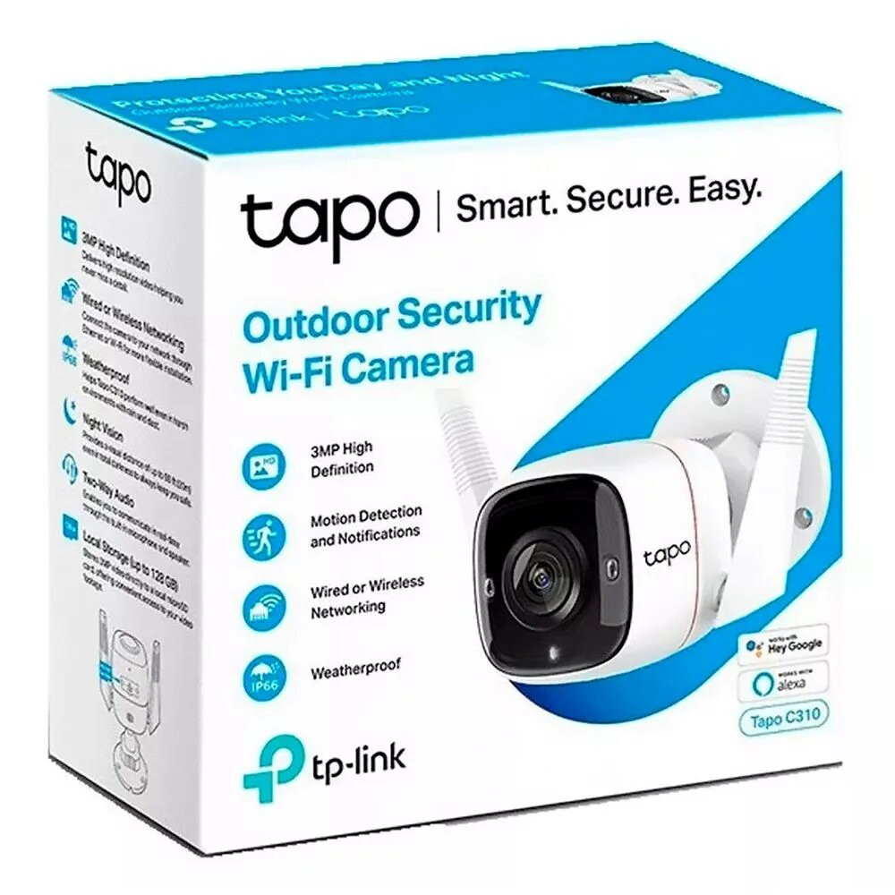 CAMARA DE SEGURIDAD TAPO C310 2K WIFI IP66 3MP VISION NOCTURNA