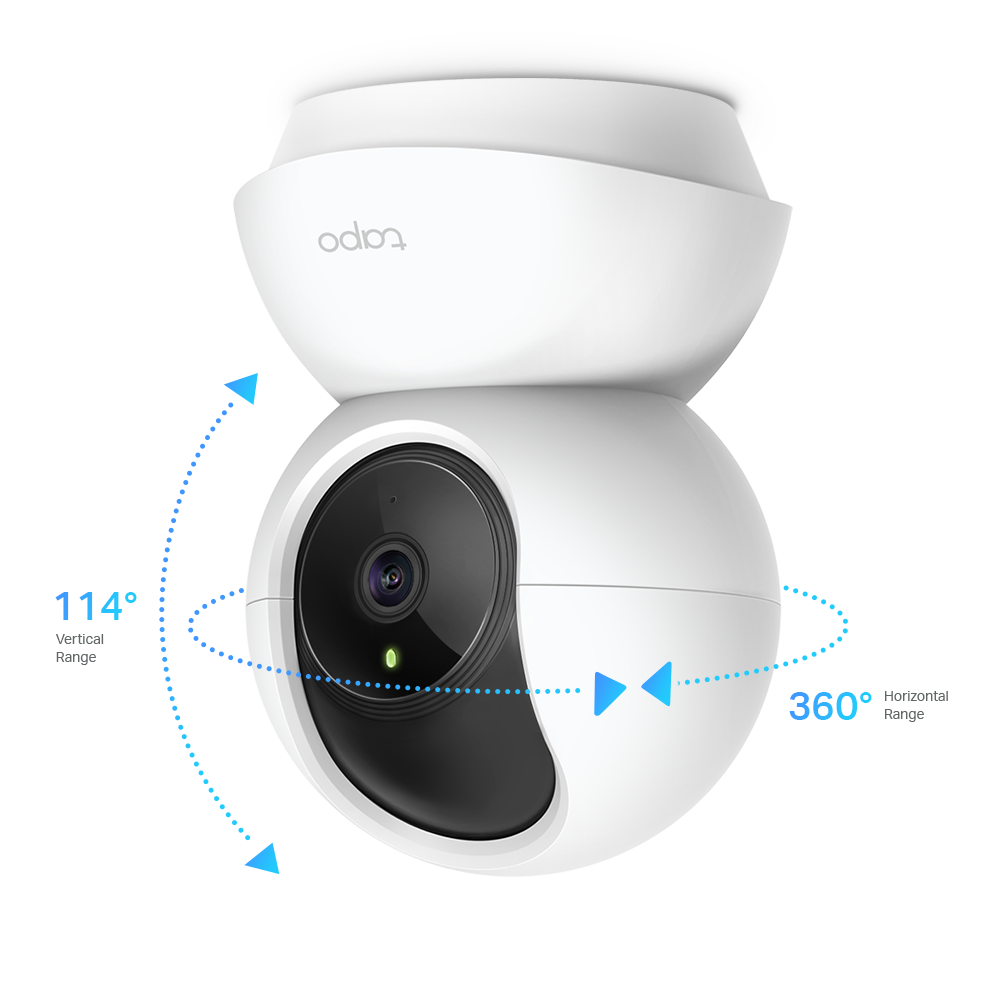 CAMARA DE SEGURIDAD IP TP-LINK TAPO C200 PAN/TILT ROTATORIA, VISION NOCTURNA