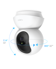 CAMARA DE SEGURIDAD IP TP-LINK TAPO C200 PAN/TILT ROTATORIA, VISION NOCTURNA