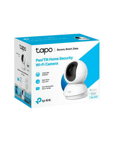 CAMARA DE SEGURIDAD IP TP-LINK TAPO C200 PAN/TILT ROTATORIA, VISION NOCTURNA