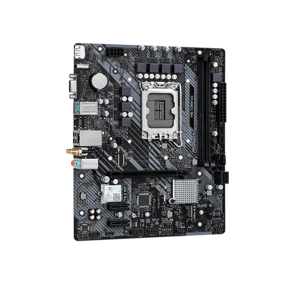 MAINBOARD ASROCK H610M/AC LGA1700 2DDR4 HDMI VGA