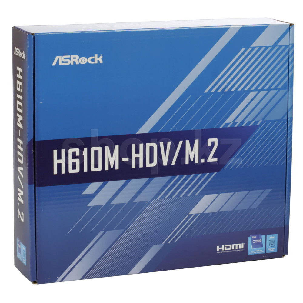 MAINBOARD ASROCK H610M-HDV/M.2 LGA1700 2DDR4 HDMI DP VGA