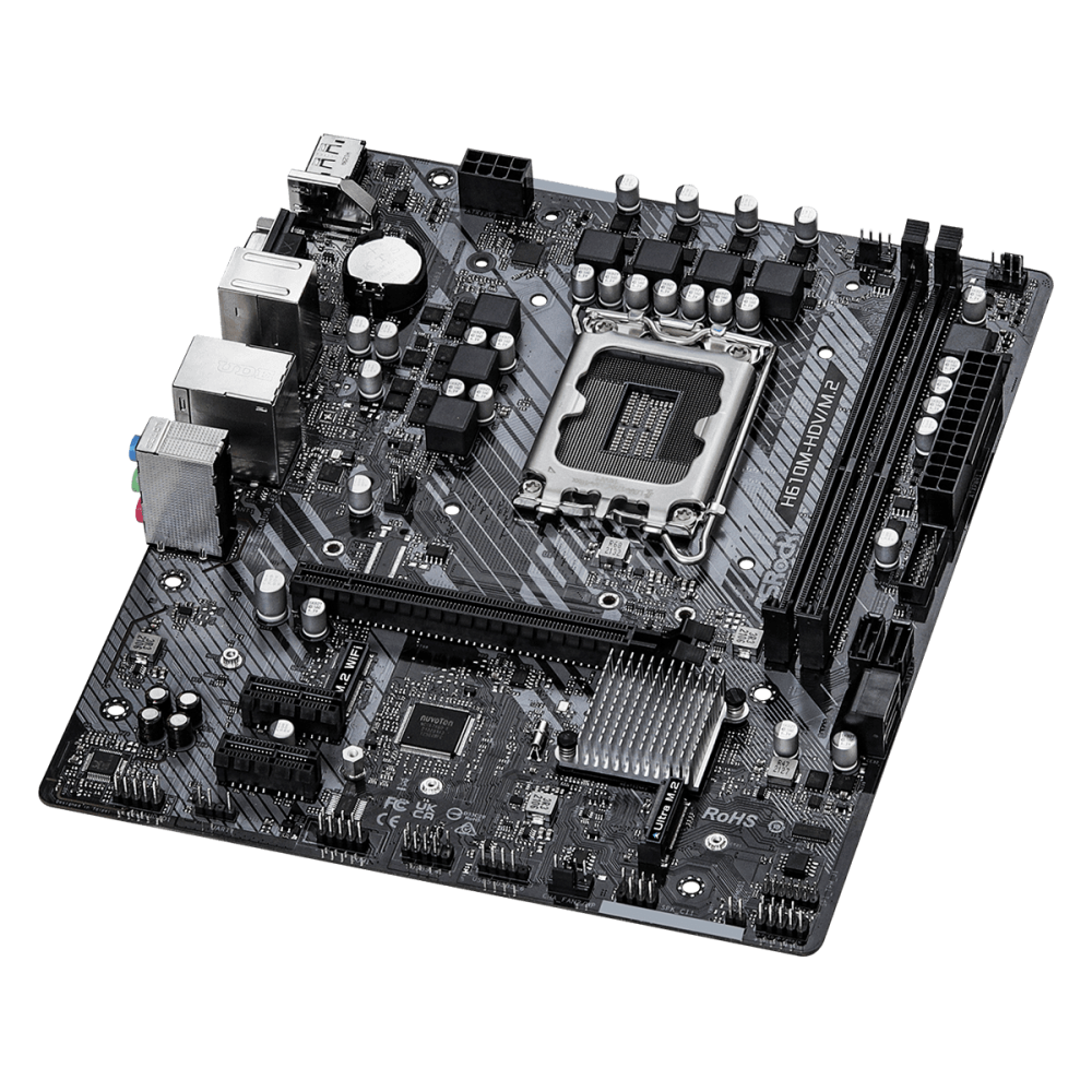 MAINBOARD ASROCK H610M-HDV/M.2 LGA1700 2DDR4 HDMI DP VGA