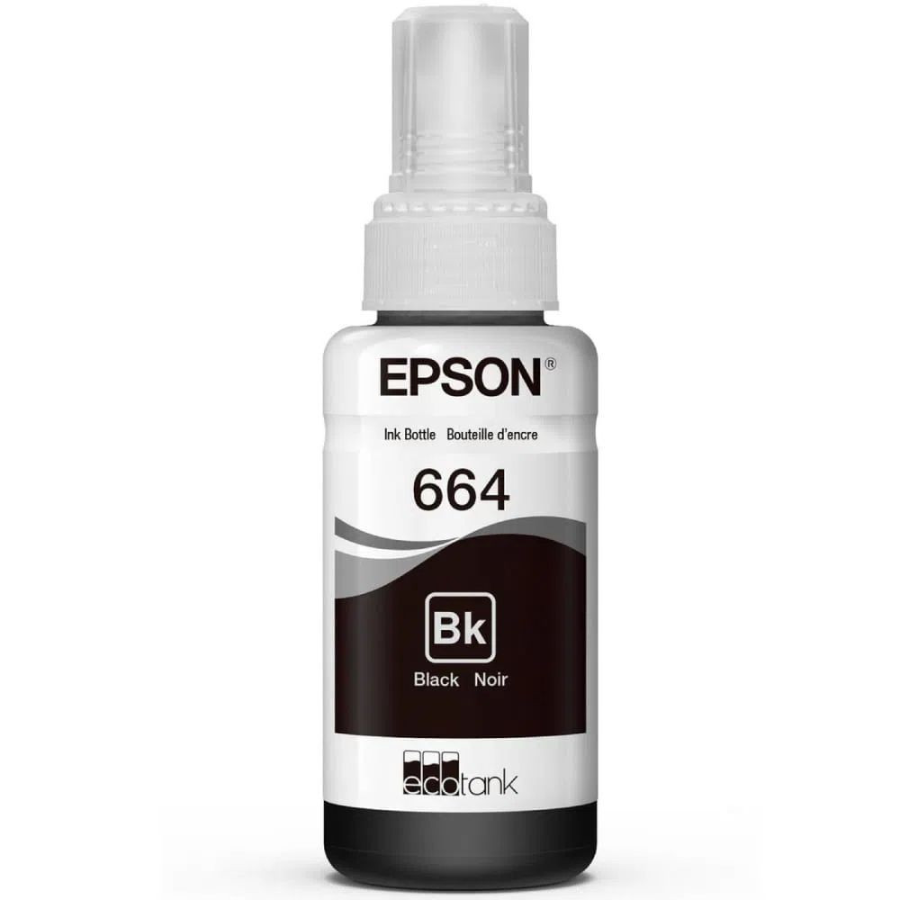 TINTA EPSON T664120 C13T66412A L200 NEGRO 70 ML