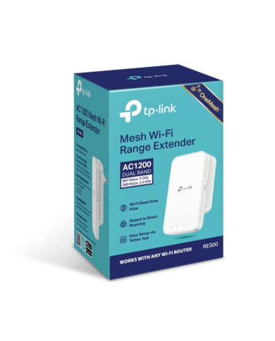 EXTENSOR TPLINK RE300 MESH WIFI AC1200 DUAL BAND