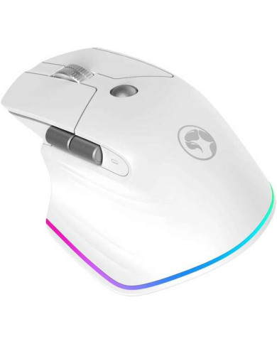 MOUSE MARVO G803 WH BLUETOOTH RGB ERGO DUAL-MODE