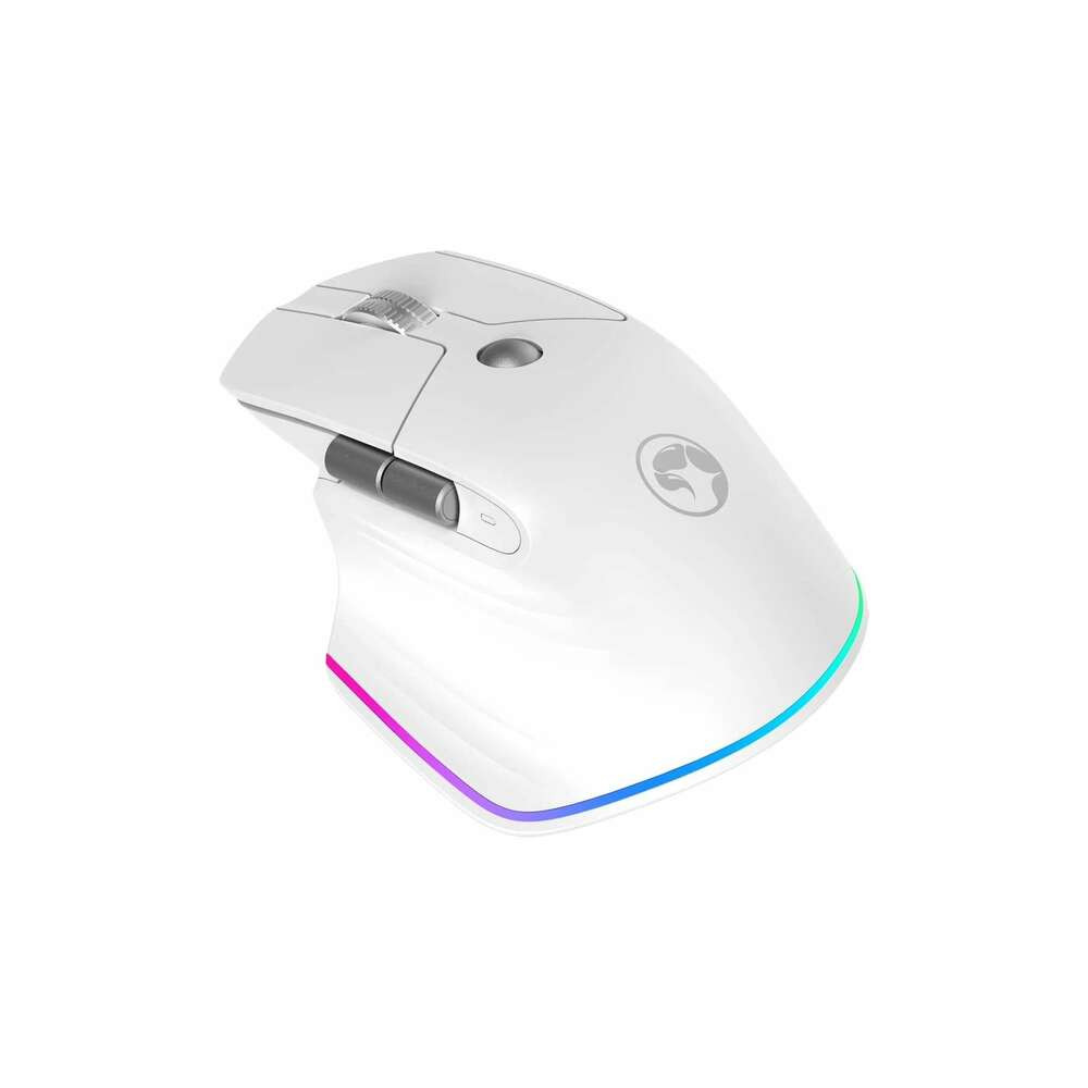 MOUSE MARVO G803 WH BLUETOOTH RGB ERGO DUAL-MODE