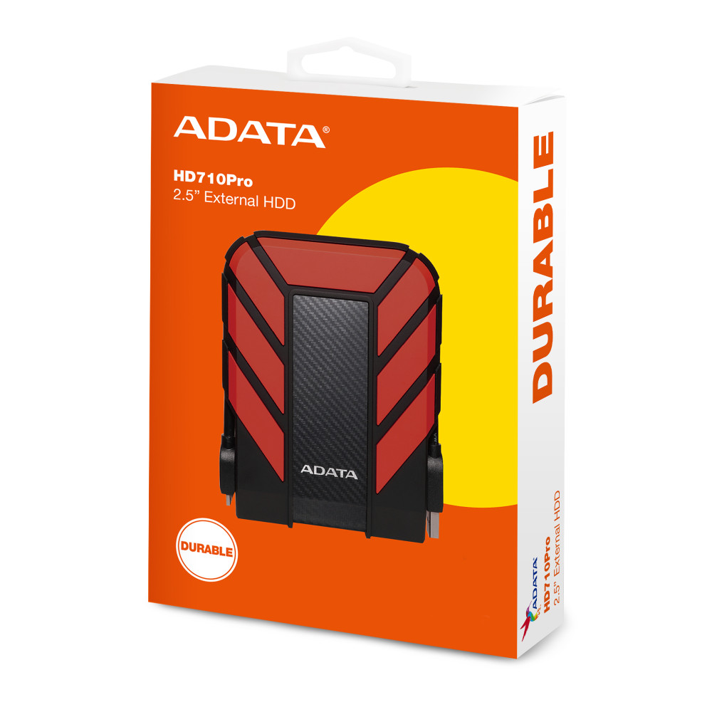 DISCO DURO ADATA 1 TB HD710 PRO ROJO EXT ANTICHOQUE