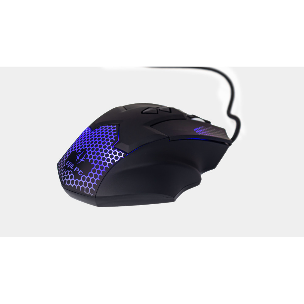 MOUSE GAMER EVIL PC MS-525EG RGB USB ERGO NEGRO 7D