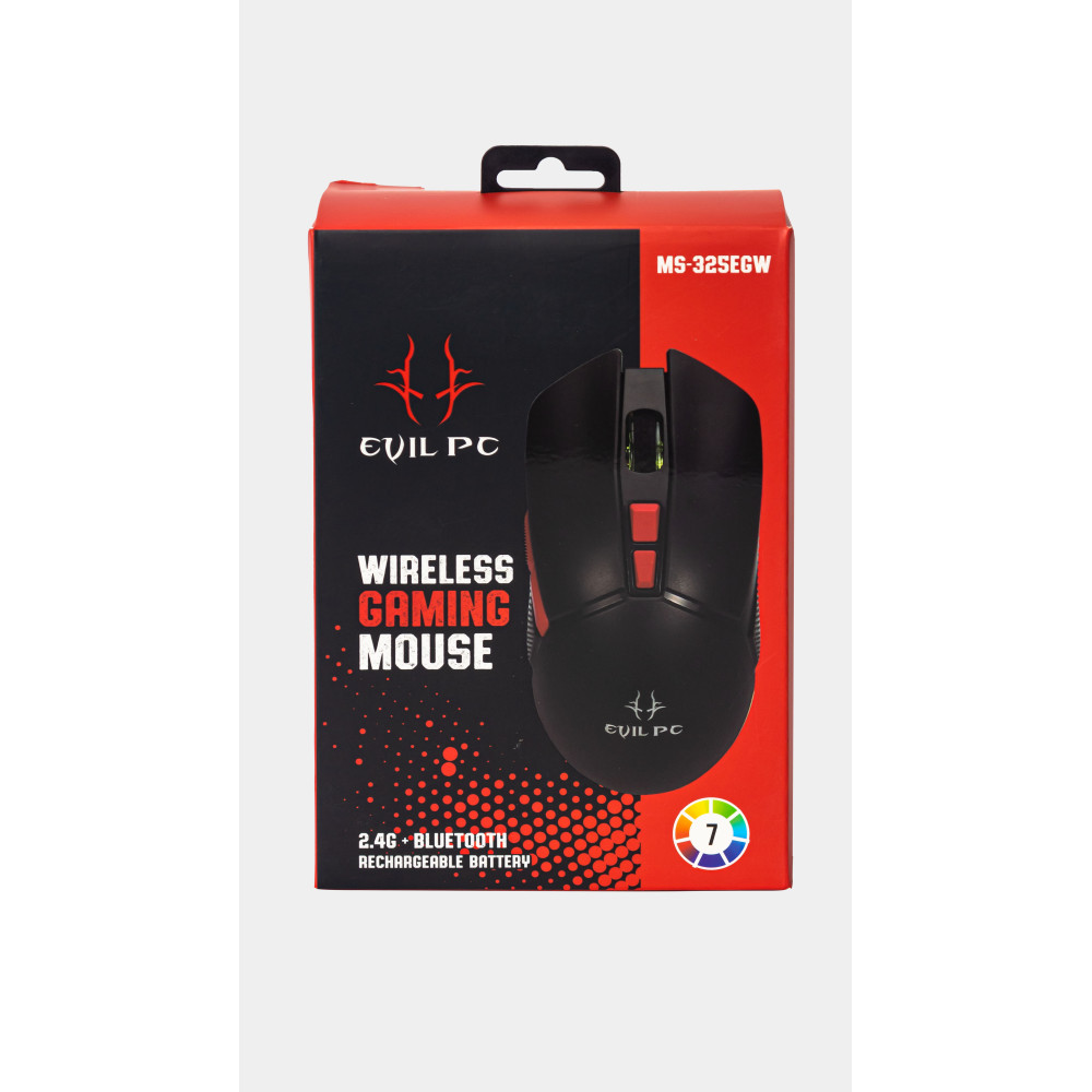 MOUSE GAMER EVIL PC MS-325EG USB NEGRO 7D