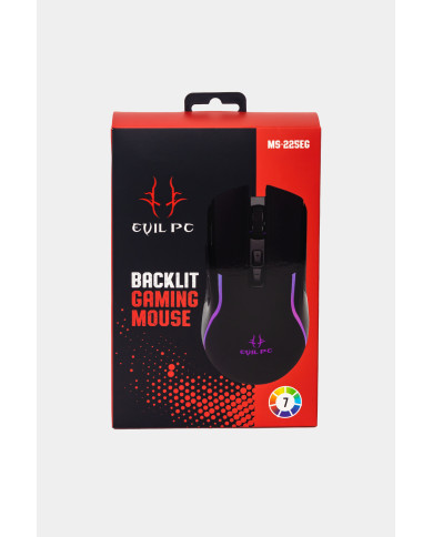 MOUSE GAMER EVIL PC MS-225EG USB NEGRO 7D