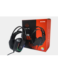 HEADSET EVIL PC HD-566EG RGB 40MM AUDIFONO