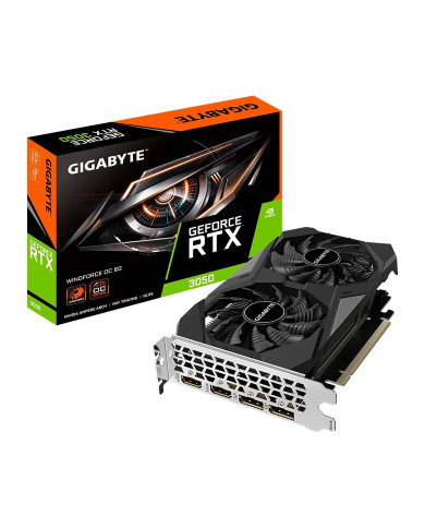 TARJETA DE VIDEO GIGABYTE 6GB RTX 3050 2FAN WINDFORCE OC