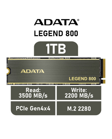 DISCO SOLIDO ADATA 1TB M.2 LEGEND 800 SSD GEN4