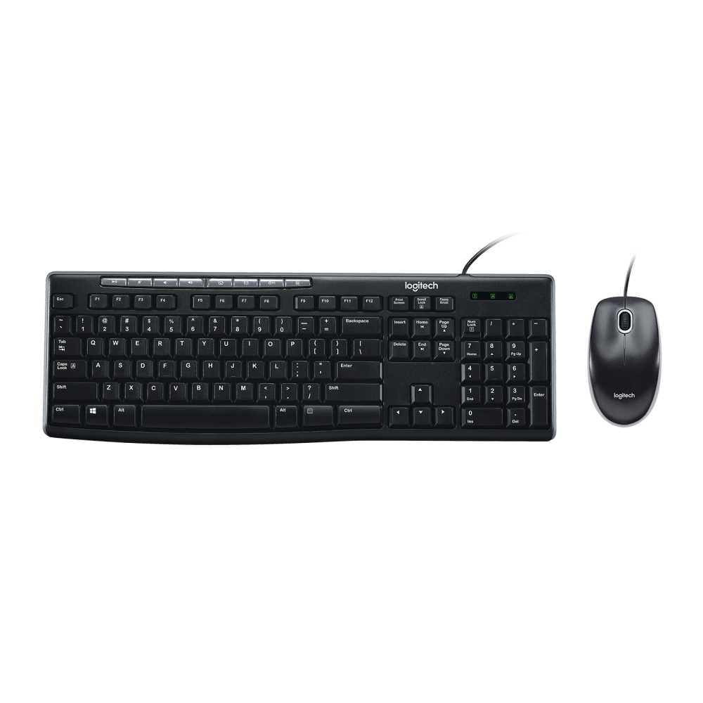 COMBO TECLADO Y MOUSE LOGITECH MK200 WIRELESS DESKTOP KIT INALAMBRICO