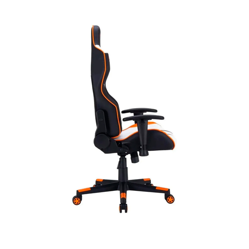 SILLA GAMER MEETION MT-CHR15 BLANCA - NARANJA Y NEGRA GAMING