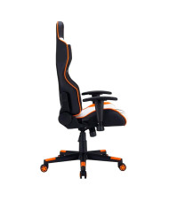 SILLA GAMER MEETION MT-CHR15 BLANCA - NARANJA Y NEGRA GAMING