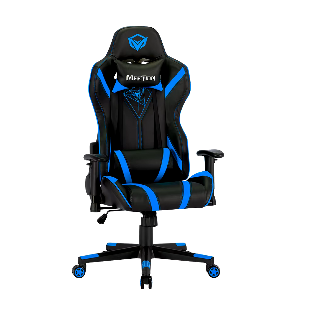 SILLA GAMER MEETION MT-CHR15 AZUL Y NEGRA