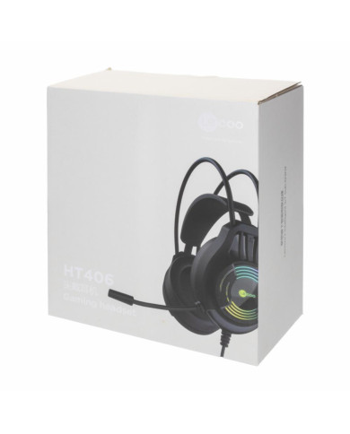 HEADSET GAMING HT406 RGB USB LECOO
