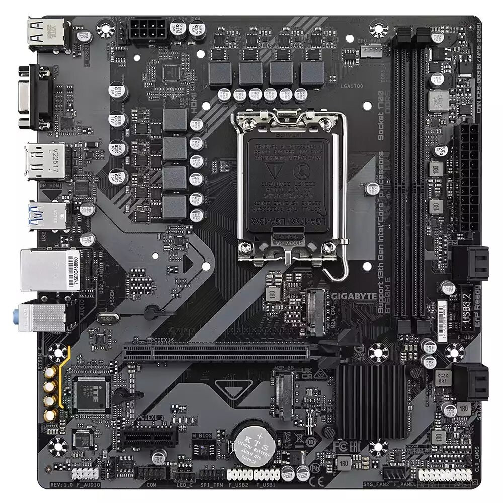 MAINBOARD GIGABYTE B760M E LGA1700 DDR5(2)