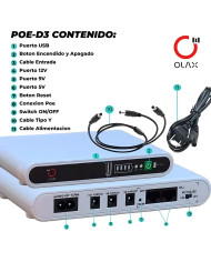 UPS MINI OLAX 10.000mAh PARA ROUTER, SWITCH