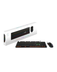 DESKTOP KIT MSI FORGE GK100 RGB USB T+M NEGRO MEMBRANA 6400DPI