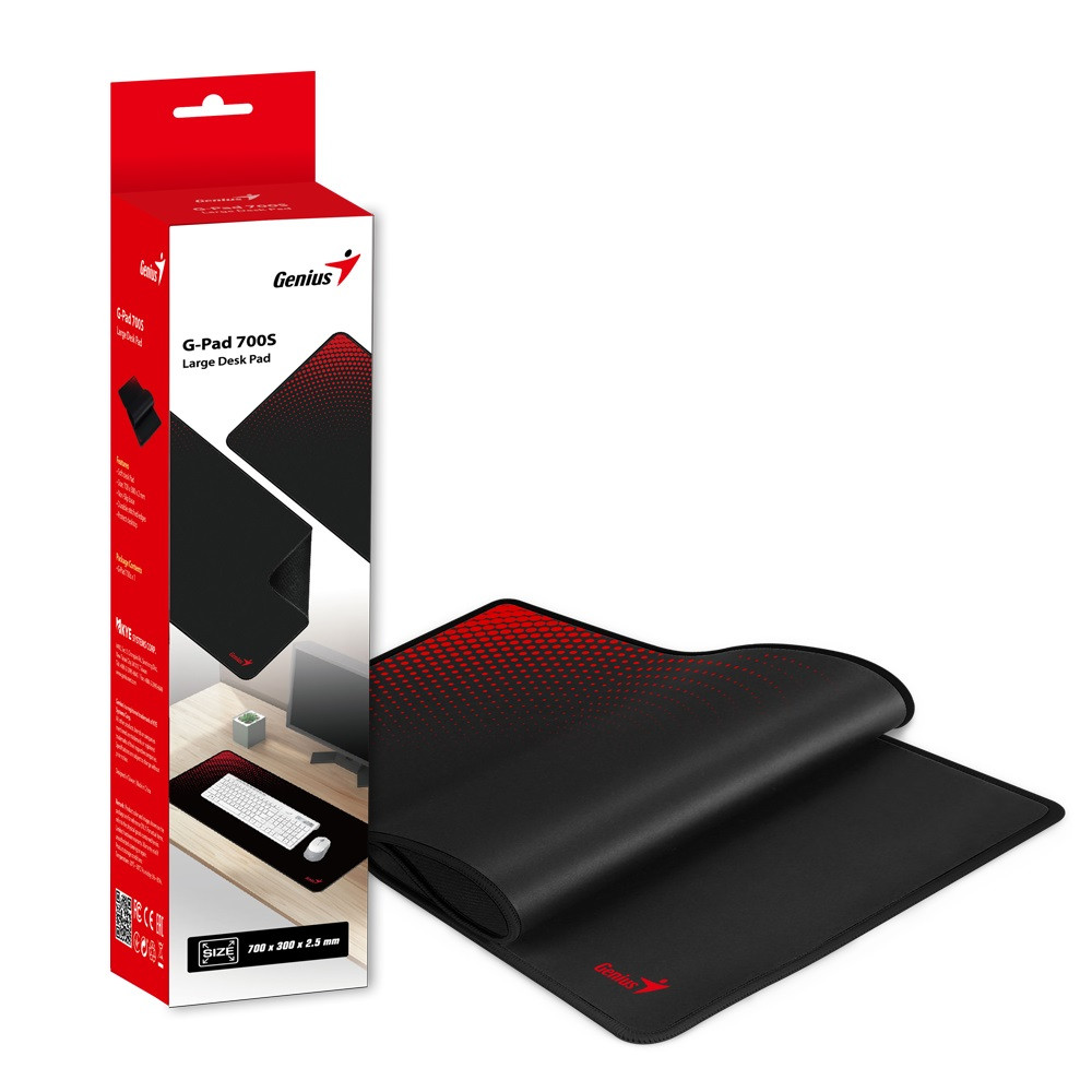 MOUSE PAD GENIUS G-PAD 700S NEGRO/ROJO