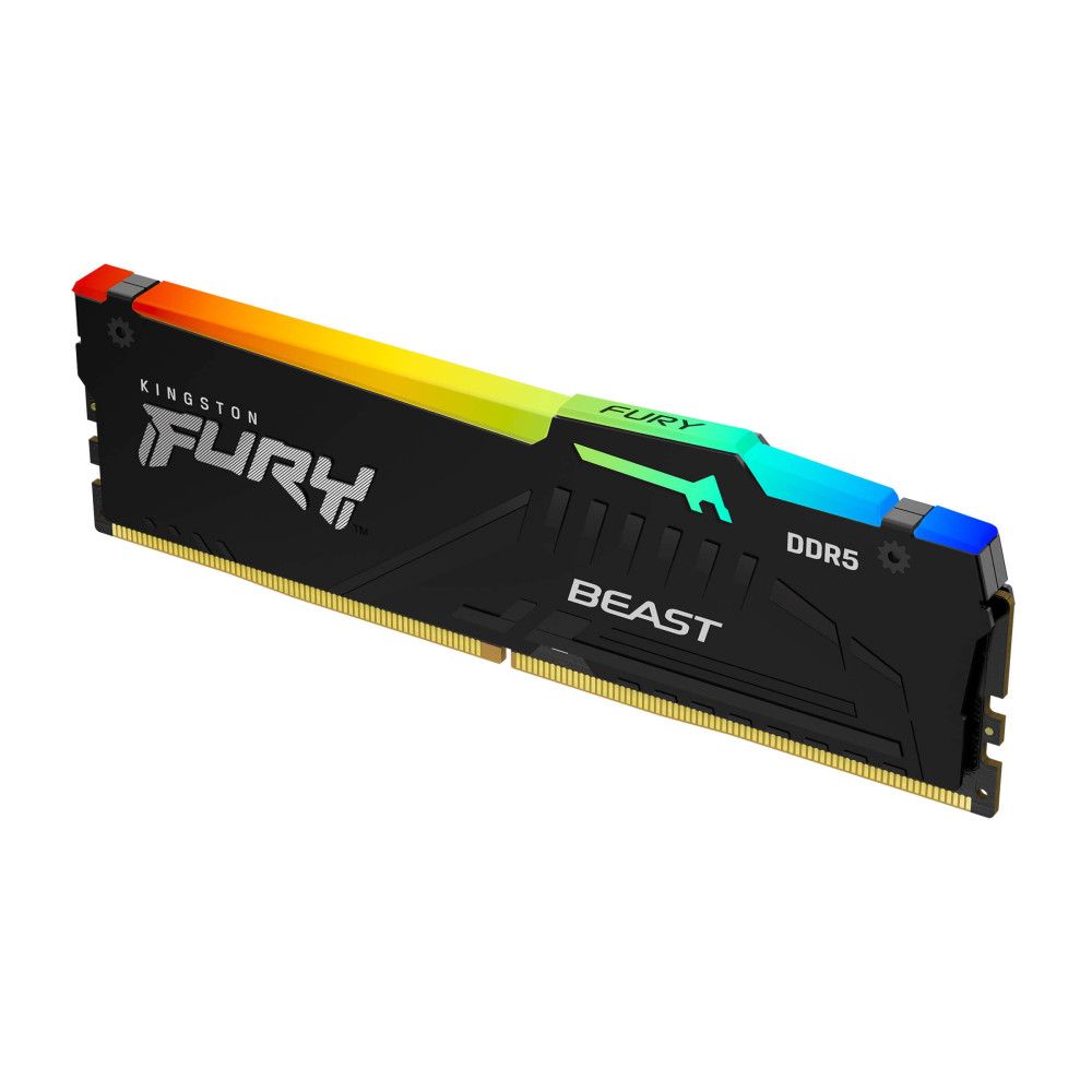 MEMORIA KINGSTON 16GB DDR5 5200MHz RGB FURY BEAST