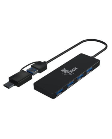 HUB XTECH XTC390 USB TIPO-C A 4USB 3,0