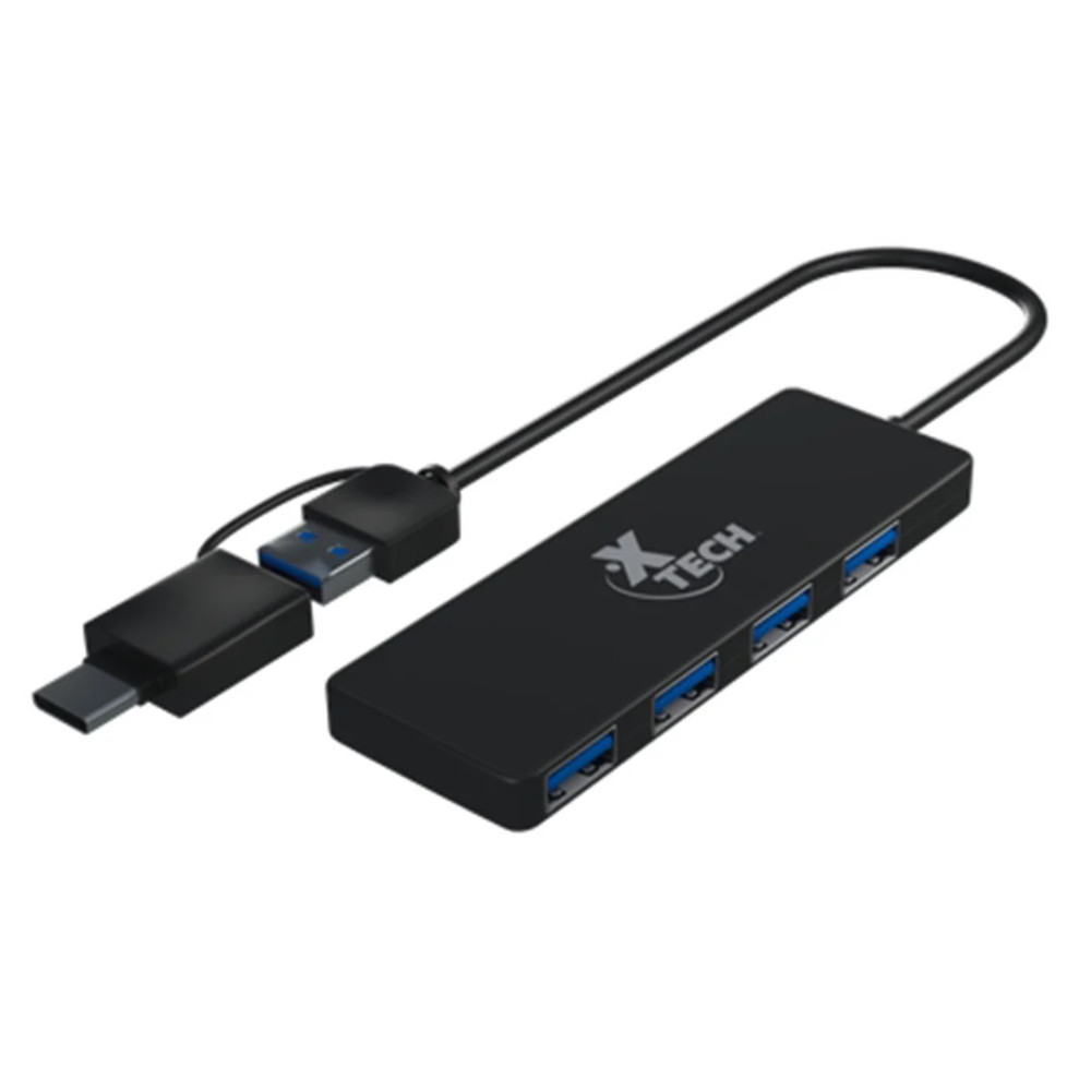 HUB XTECH XTC390 USB TIPO-C A 4USB 3,0
