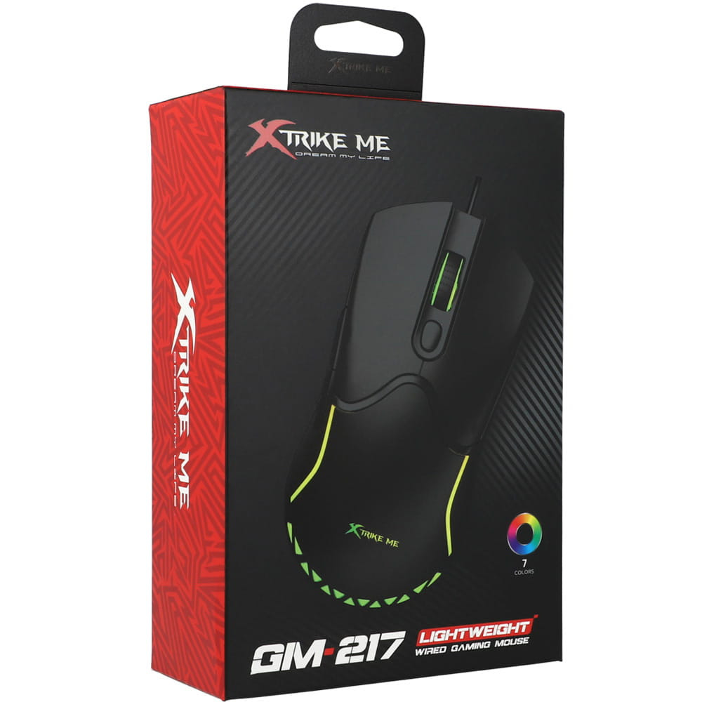MOUSE XTRIKE ME GM-217 USB RGB NEGRO