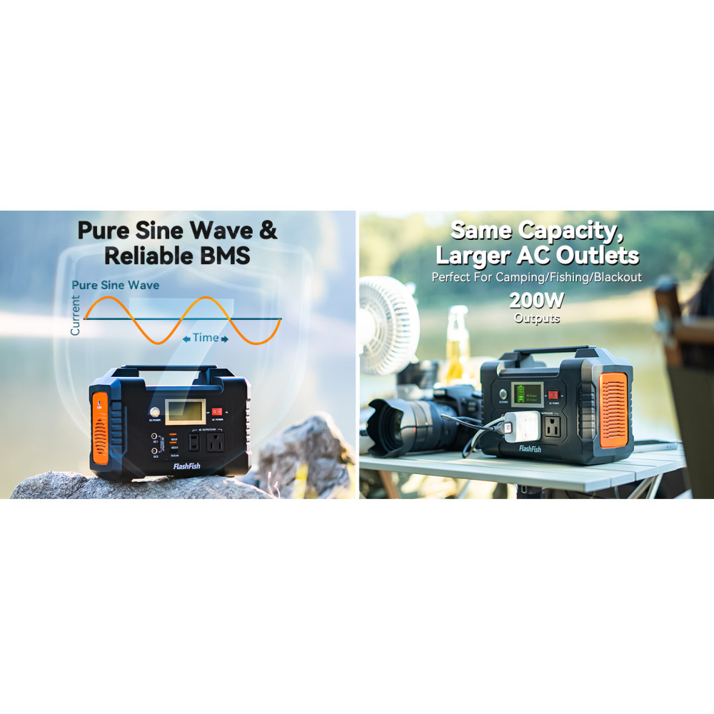 POWER STATION FLASHFISH 200W 40800mAh 110V