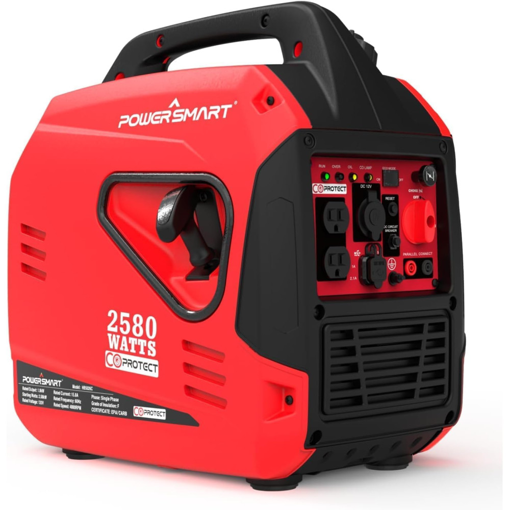GENERADOR PORTABLE POWERSMART HB5020C 2500W GAS INVERTER