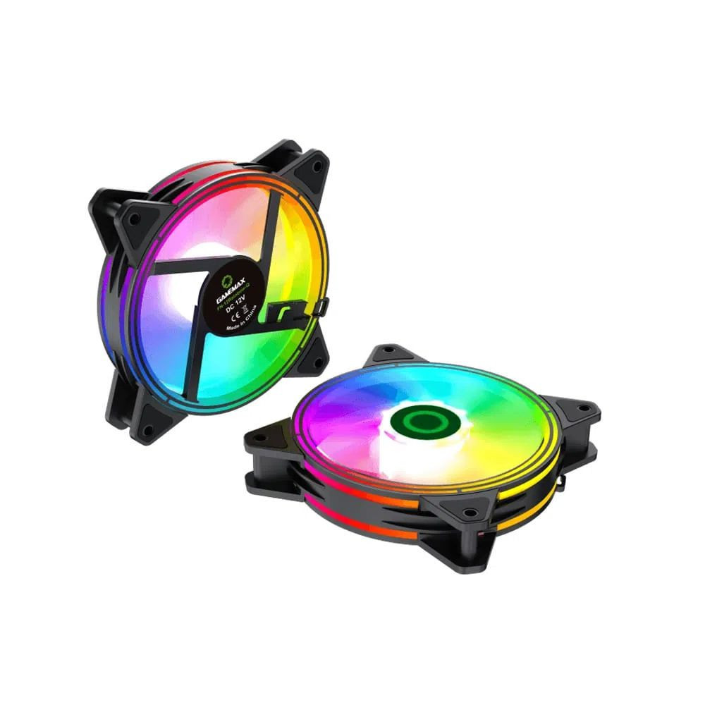 VENTILADOR GAMEMAX RQ300 3-EN-1 120MM x3 RGB AURA SYNC