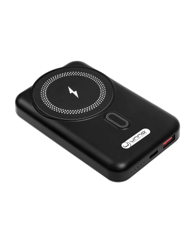 POWER BANK MAGNETICO 10000mAh WIRELESS UNNO TEKNO MAGNO10 / PB2311BK