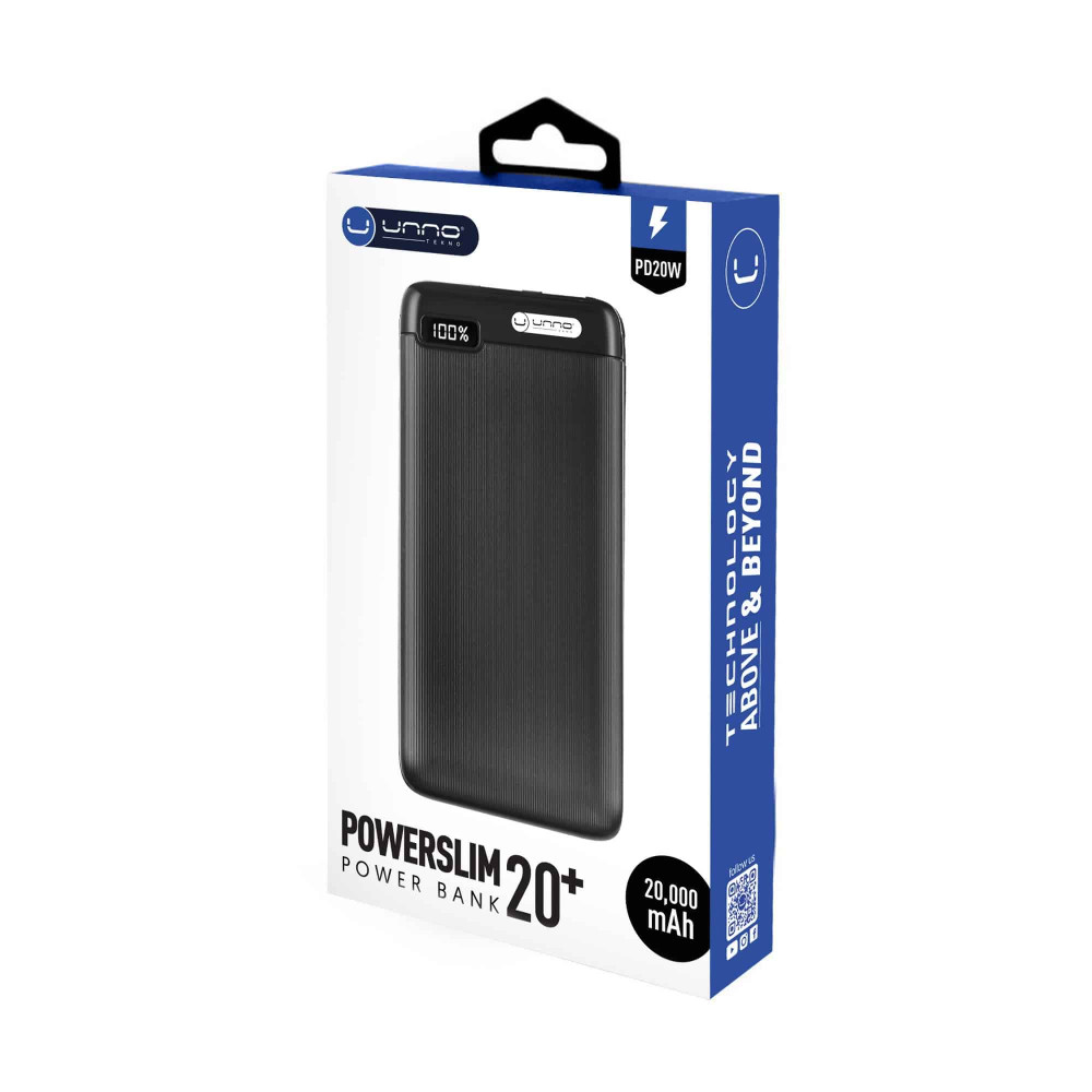 POWER POWERSLIM 20+ 20000mAh BANK UNNO TEKNO