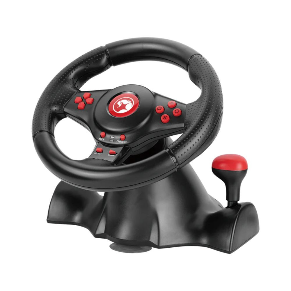 VOLANTE MARVO GT-903 VIBRACION + PEDALES STEERING WHEEL