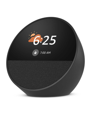 PARLANTE AMAZON ECHO SPOT NEGRO + ALEXA
