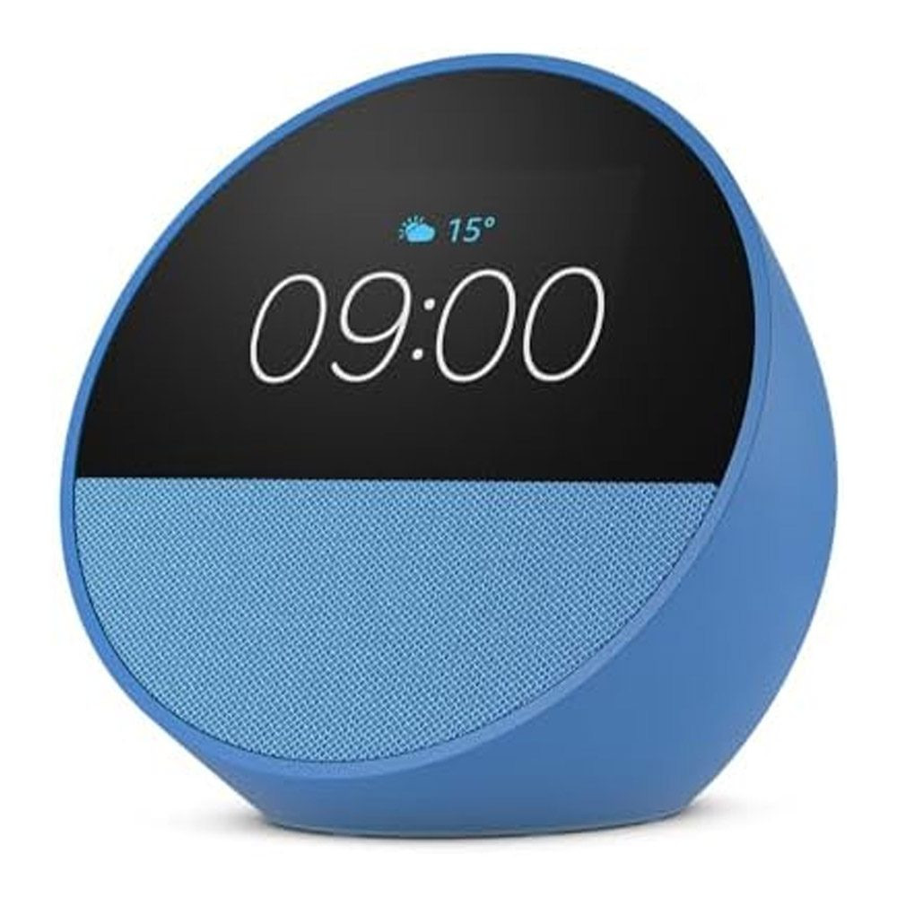 PARLANTE AMAZON ECHO SPOT AZUL + ALEXA