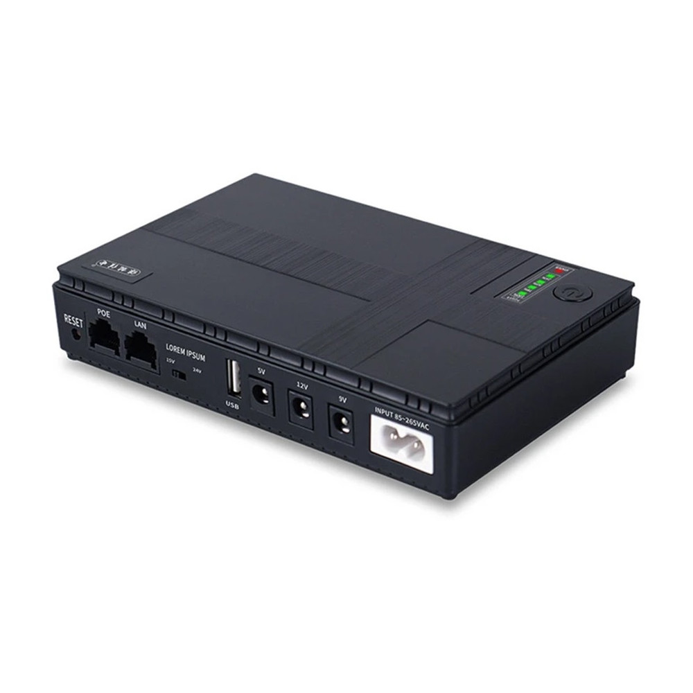 UPS MINI DC1018P 10400mAh 18W 5V/9V/12V/USB/POE