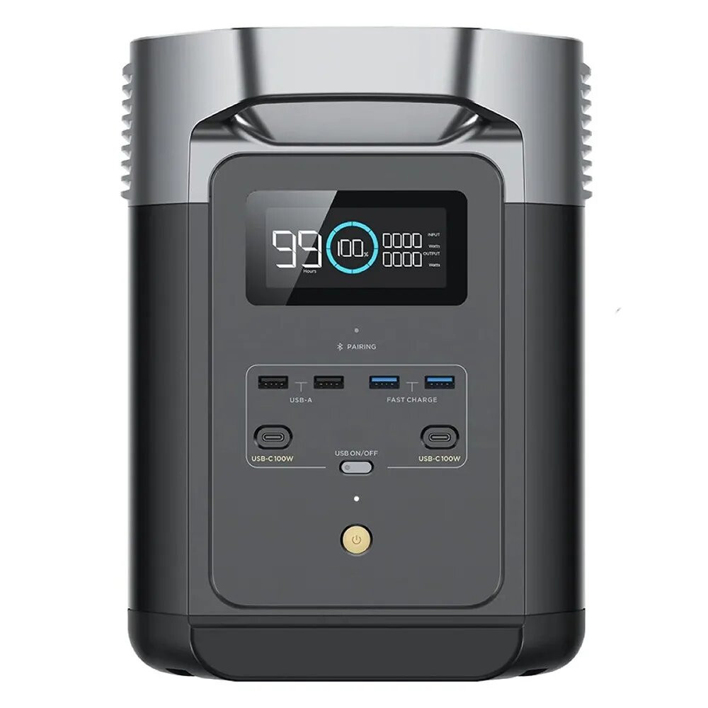 GENERADOR DE ENERGIA PORTATIL ECOFLOW DELTA 2 1800W AC
